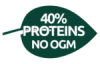 40% di proteine No OGM
